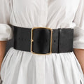 Black leather corset belt – Oversized by Aria Margo