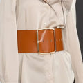 Brown leather corset belt – Oversized by Aria Margo