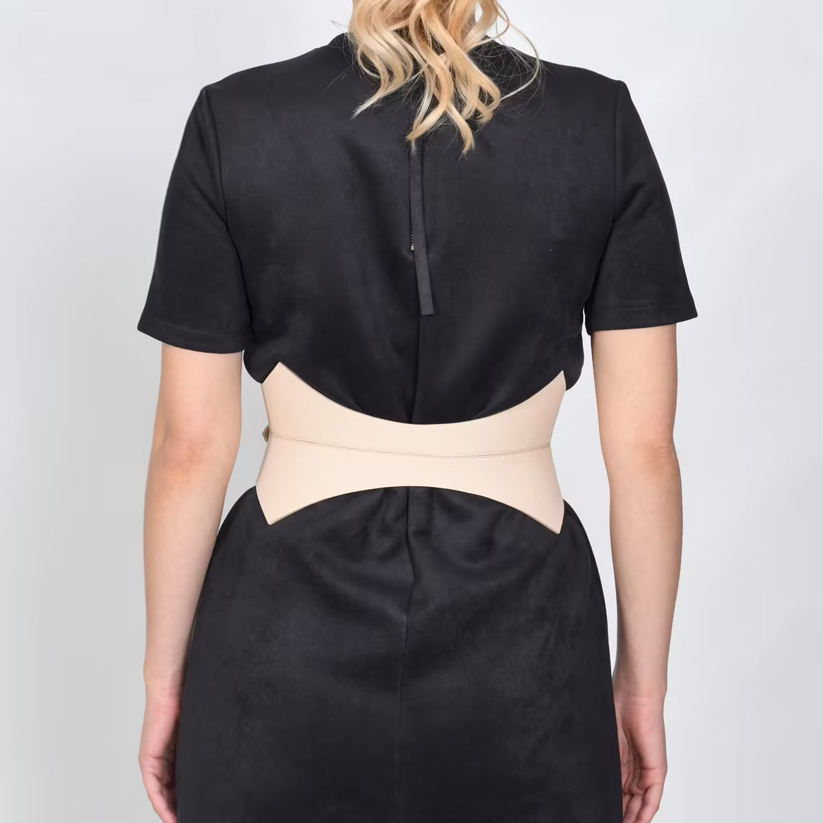 Beige leather corset belt – Thorns by Aria Margo