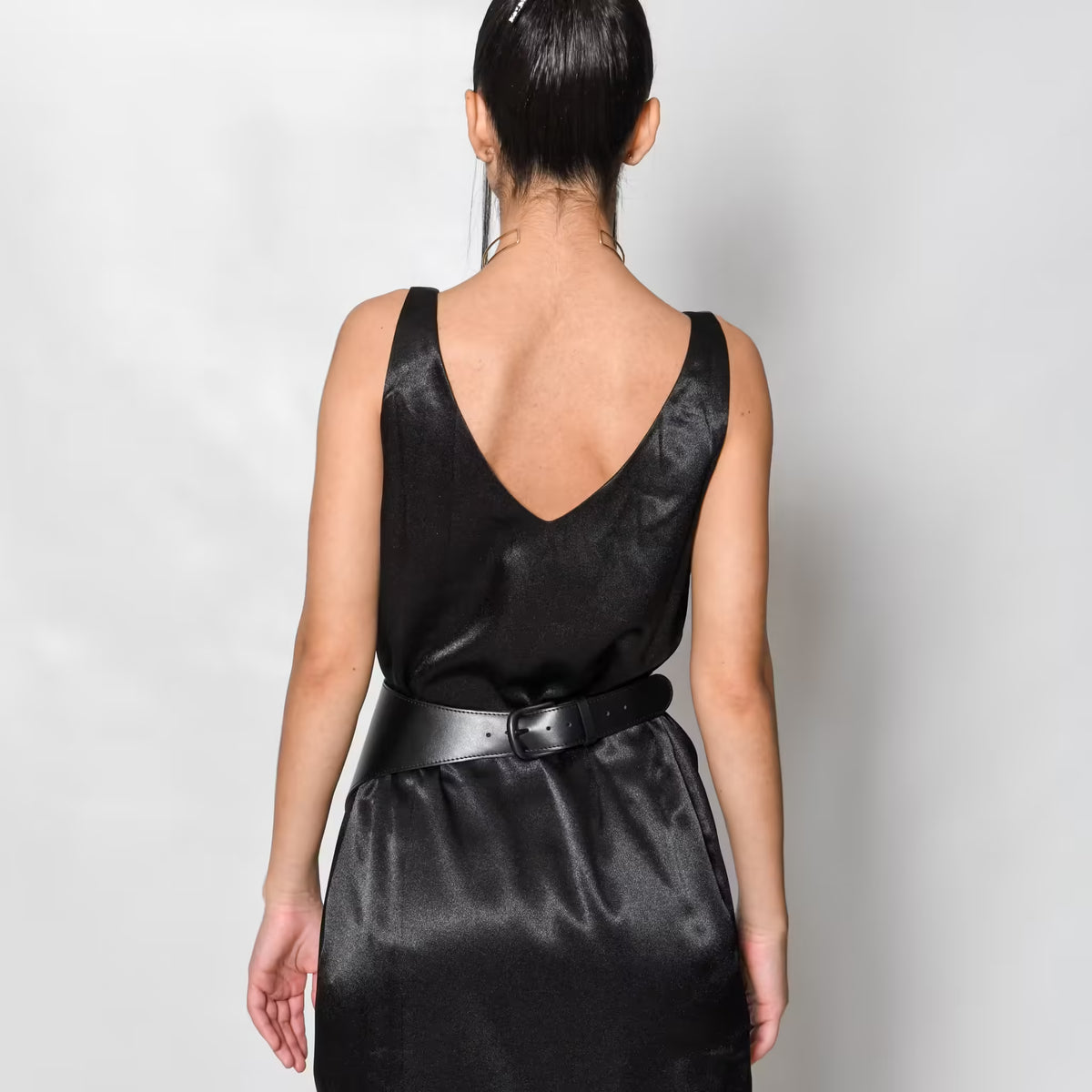 Black leather corset belt –  by Aria Margo