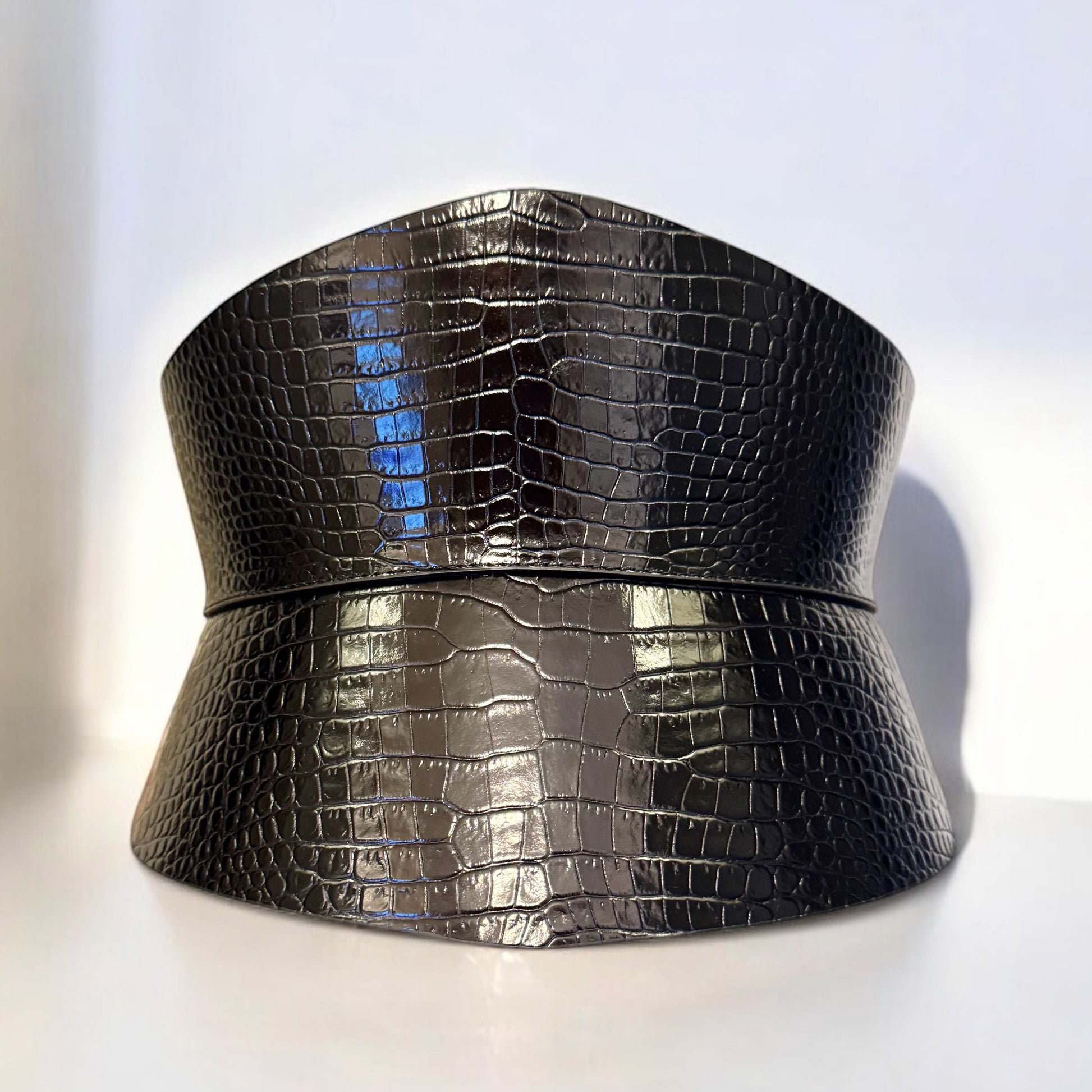 Black leather corset belt – Eclipse by Aria Margo