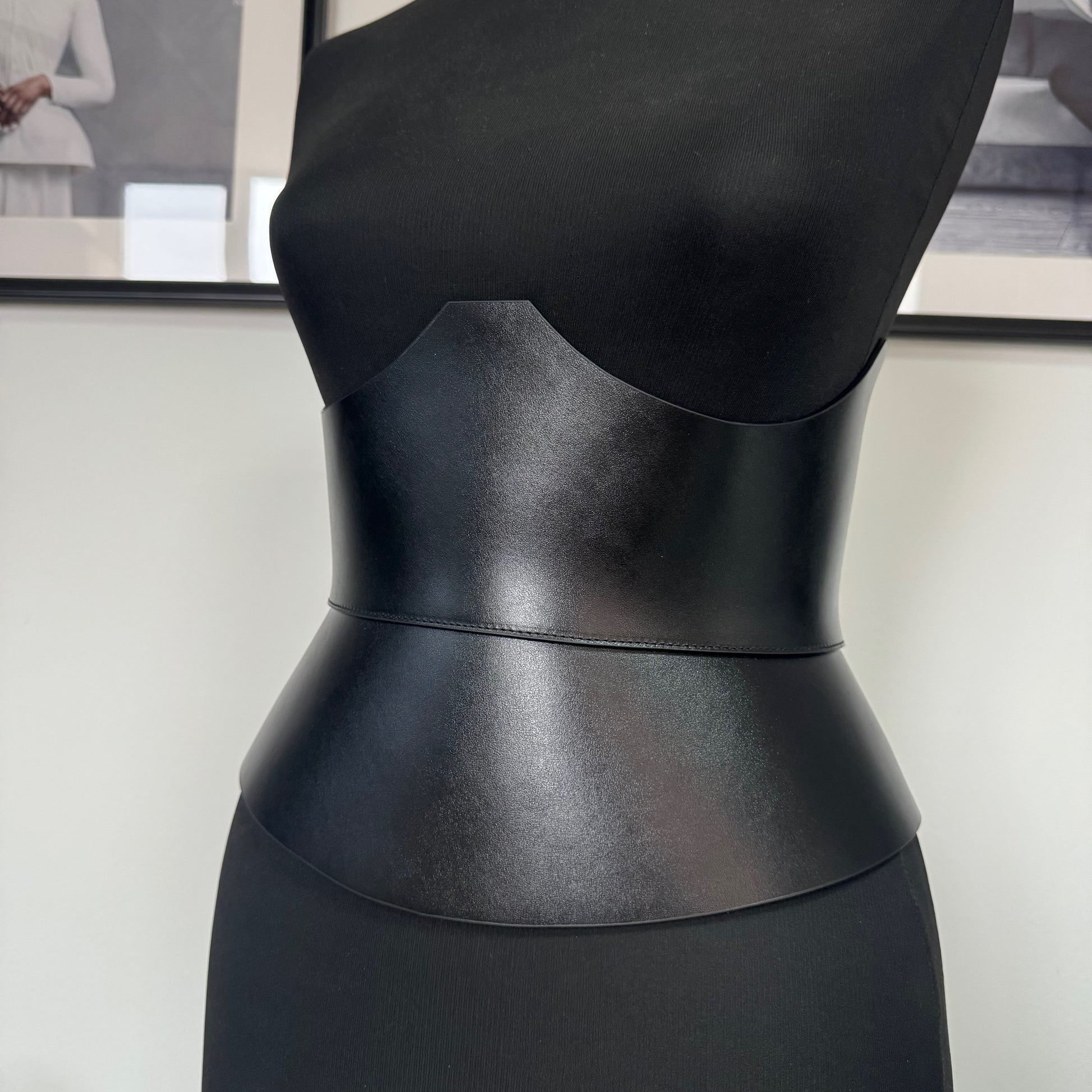 Black leather corset belt – XO by Aria Margo