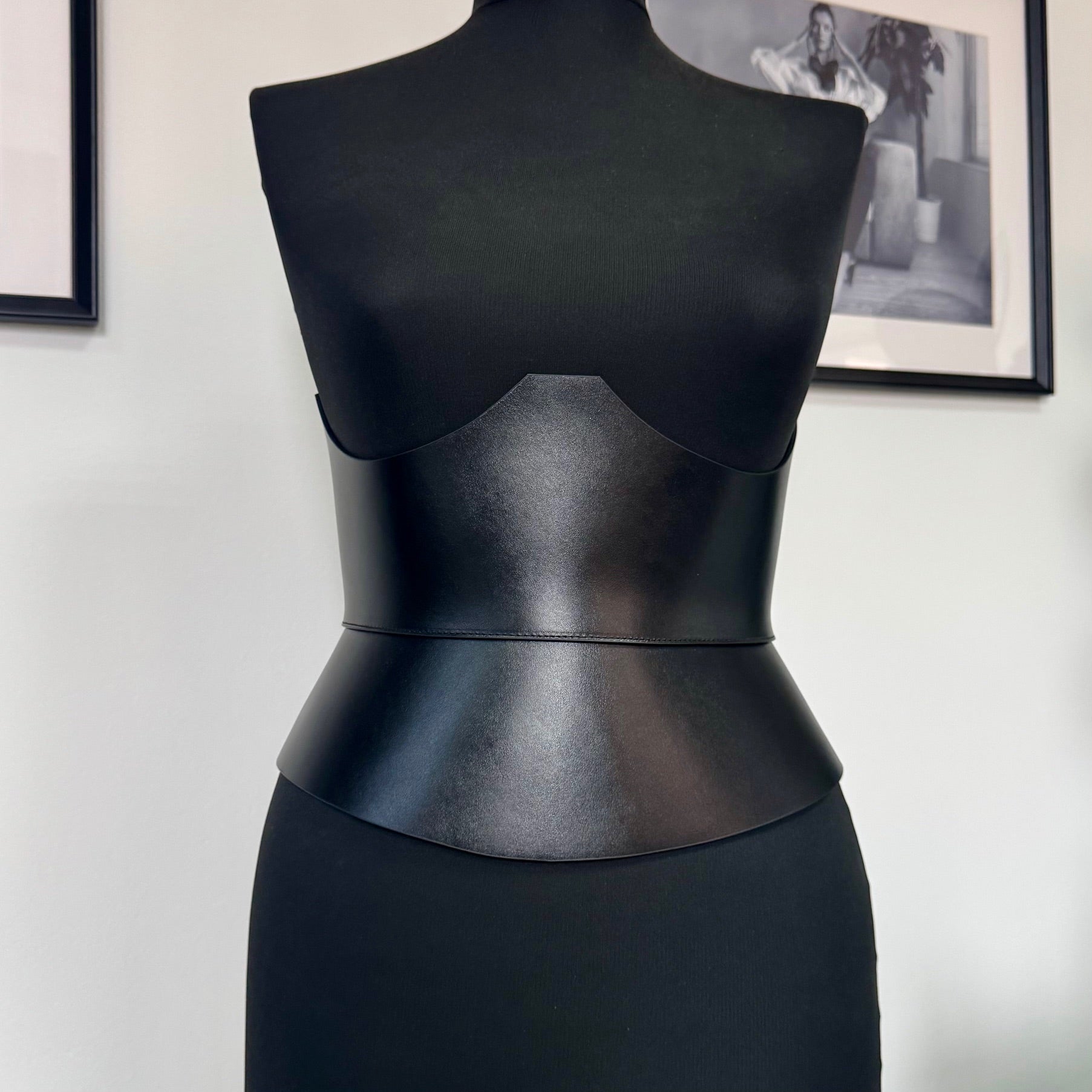 Black leather corset belt – XO by Aria Margo