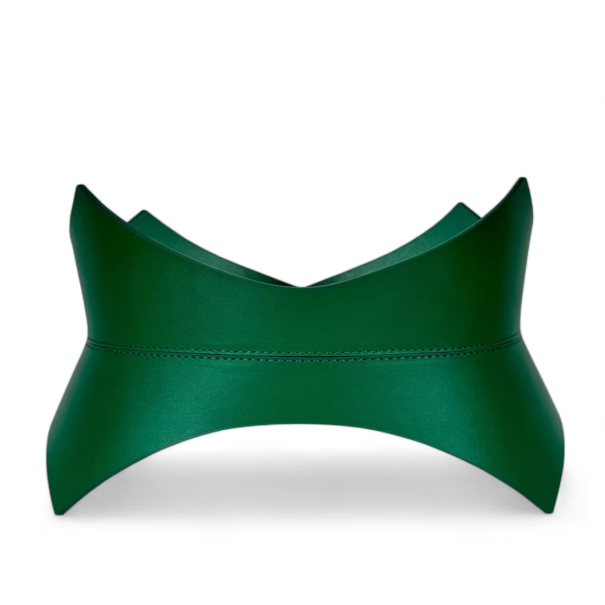Green leather corset belt – Thorns by Aria Margo