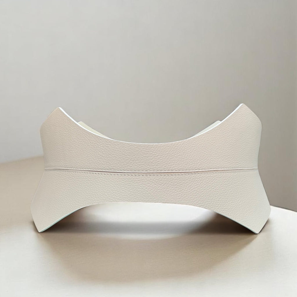 Beige leather corset belt – Thorns by Aria Margo