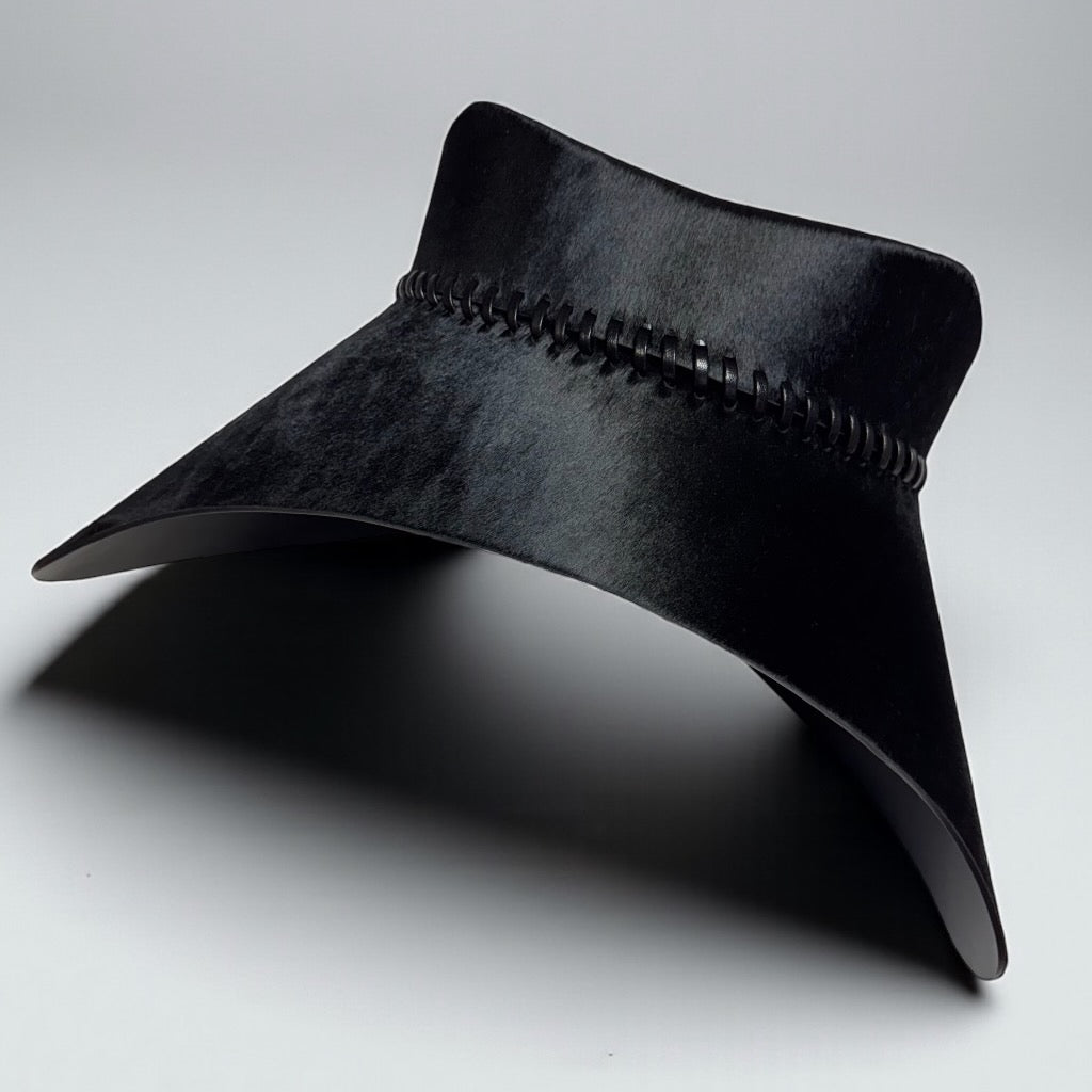 Black leather corset belt – Hallo by Aria Margo