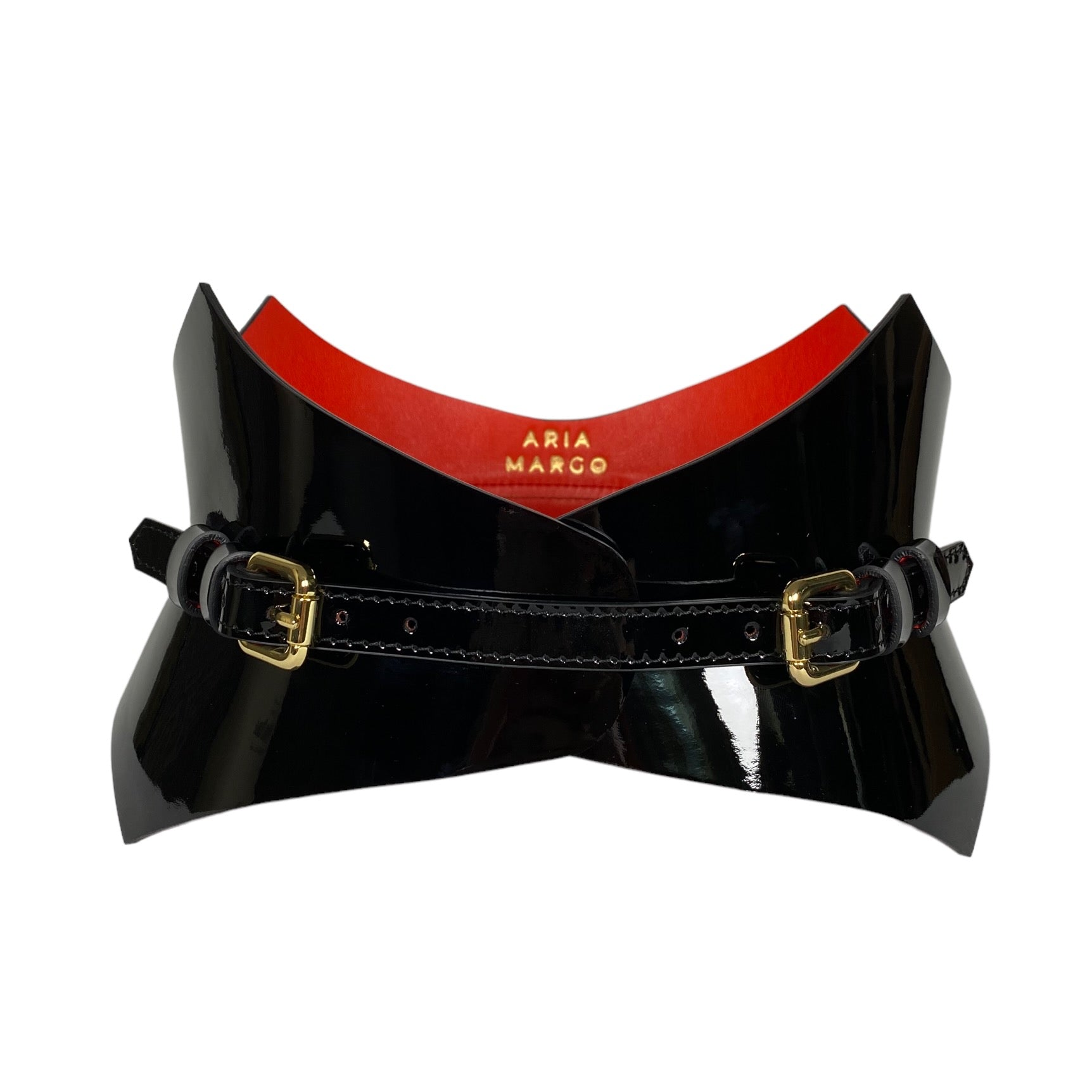 Black leather corset belt – Thorns by Aria Margo