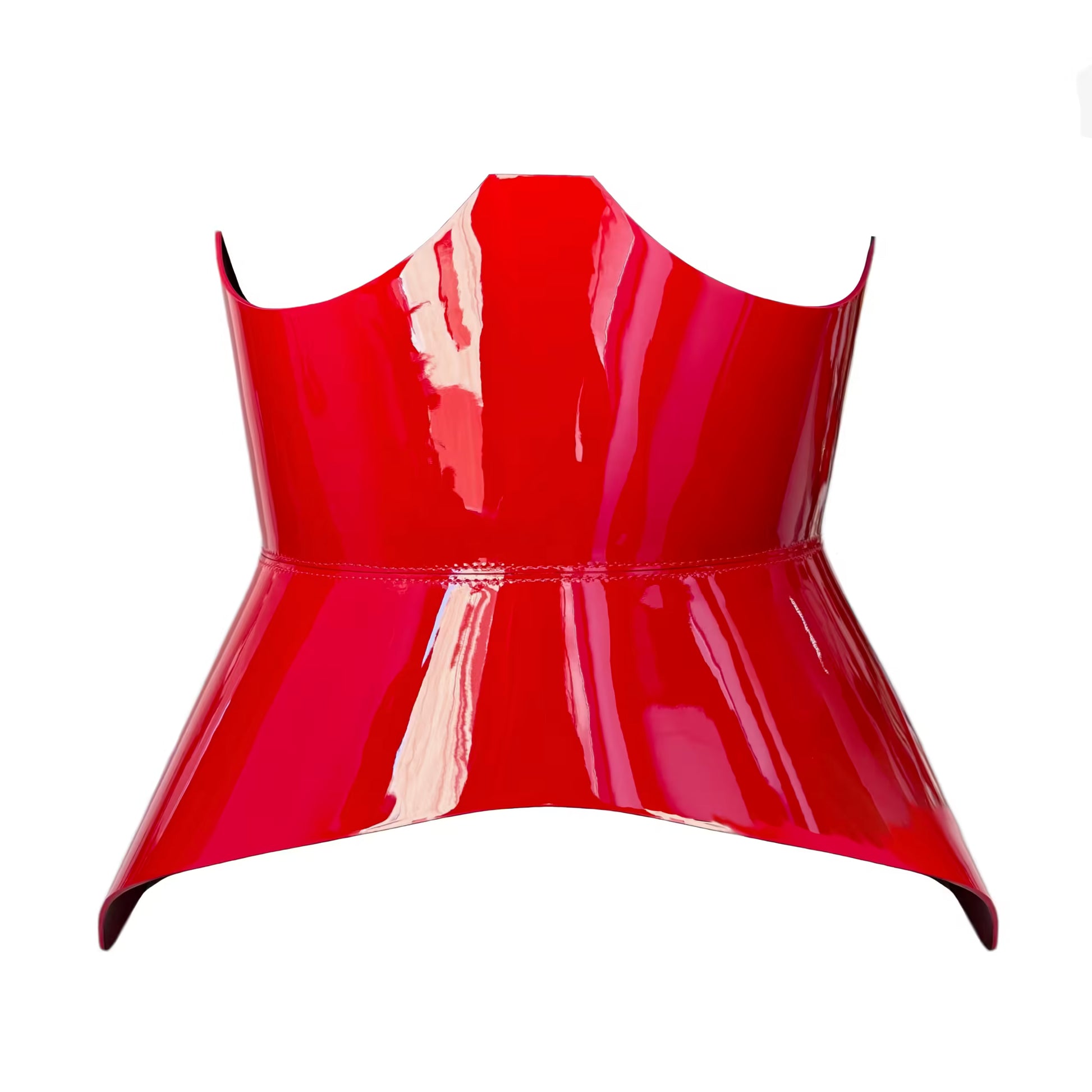 Red leather corset belt – XO by Aria Margo