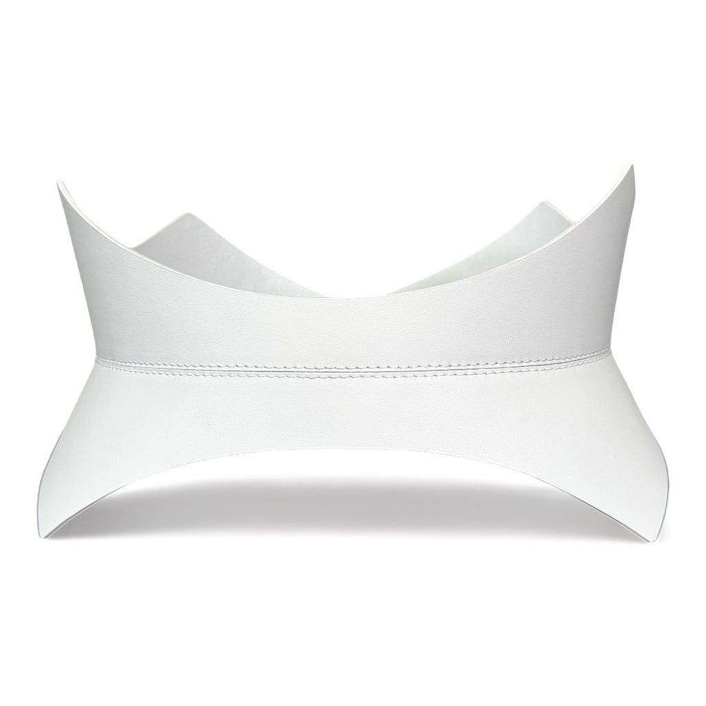 White leather corset belt – Thorns by Aria Margo