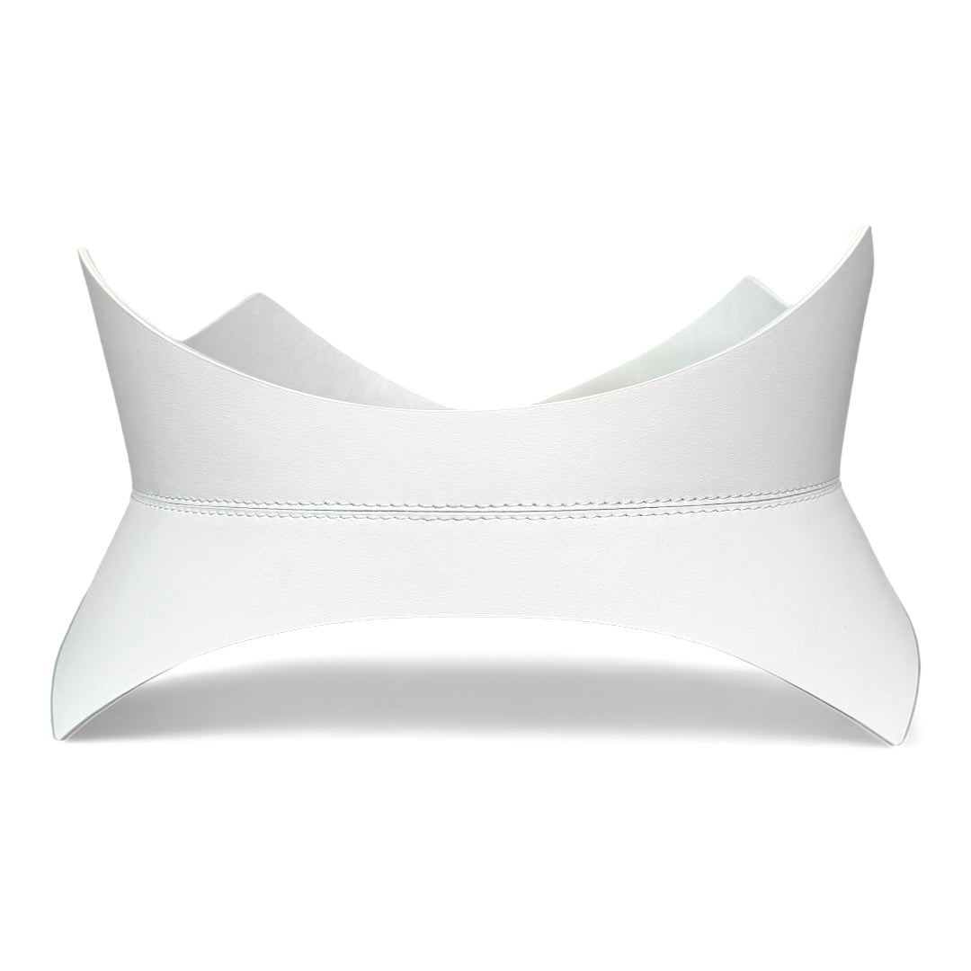 White leather corset belt – Thorns by Aria Margo