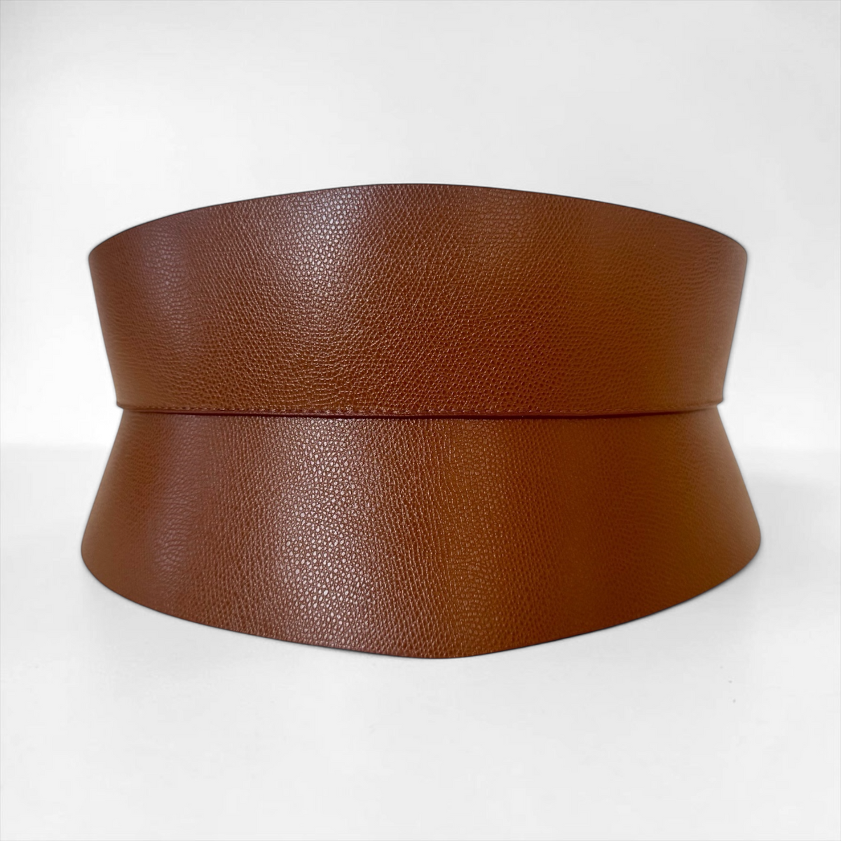 Eclipse Mini Leather Corset Belt -  Brown