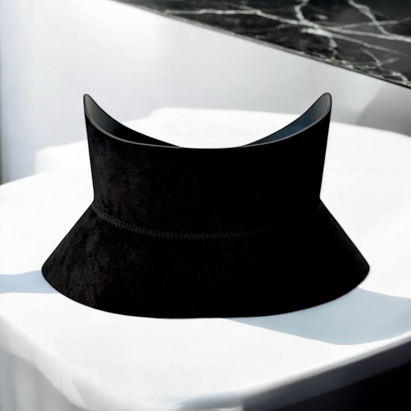 Black leather corset belt – Audrey by Aria Margo
