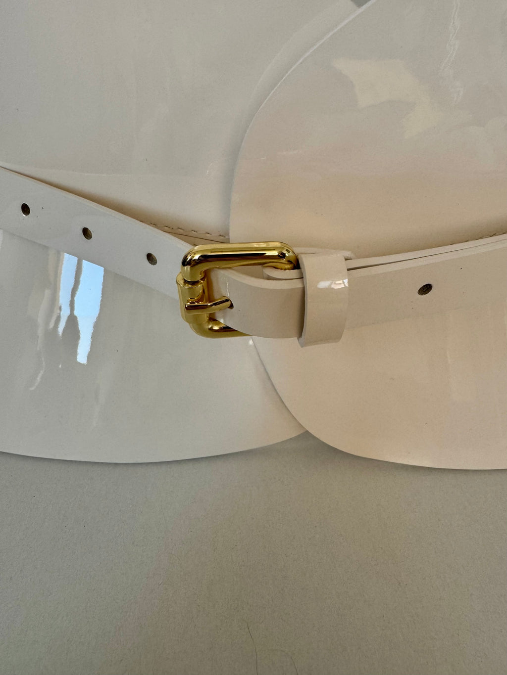 Beige leather corset belt – Hourglass by Aria Margo
