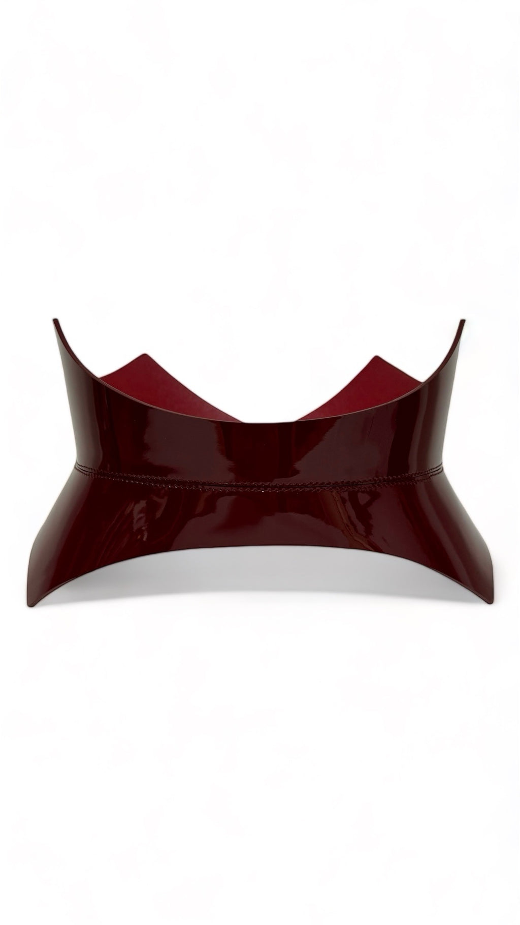 Red leather corset belt – Thorns by Aria Margo