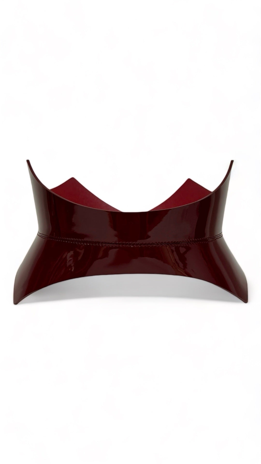 Red leather corset belt – Thorns by Aria Margo