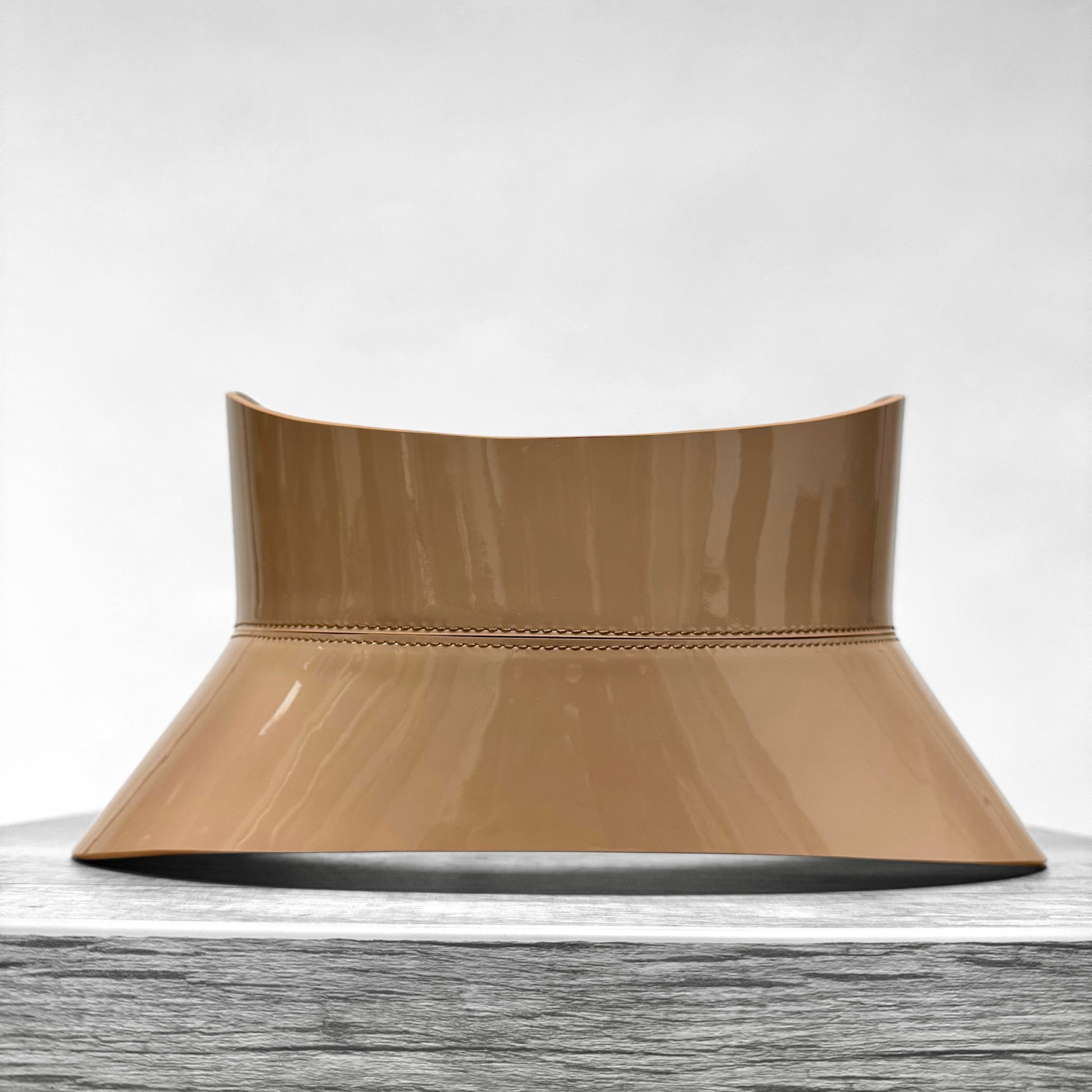 Brown leather corset belt – Hourglass by Aria Margo