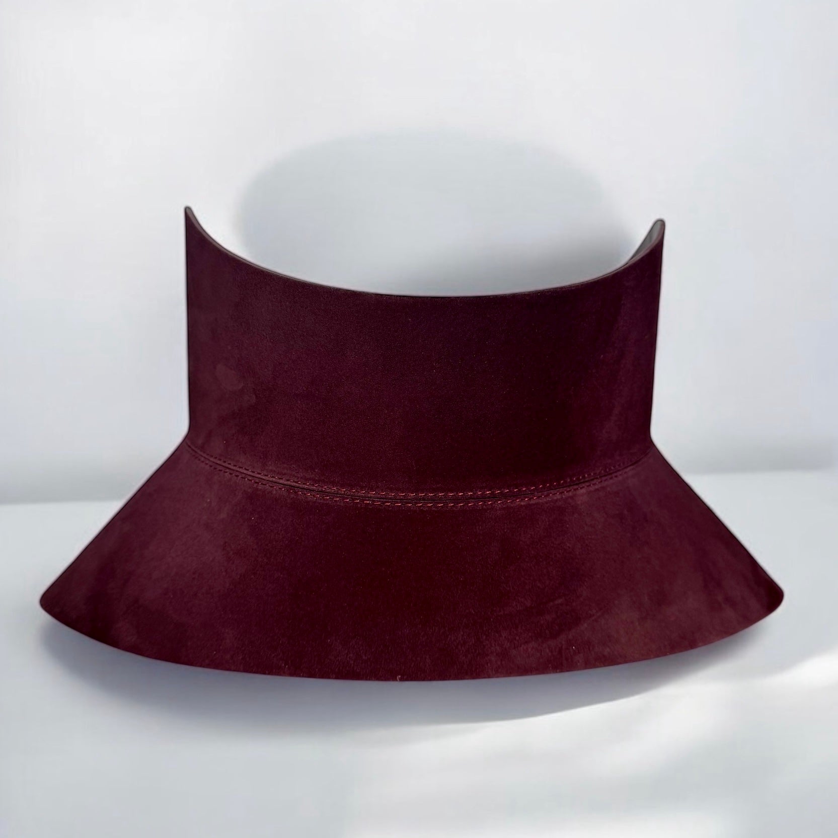Red leather corset belt – Audrey by Aria Margo