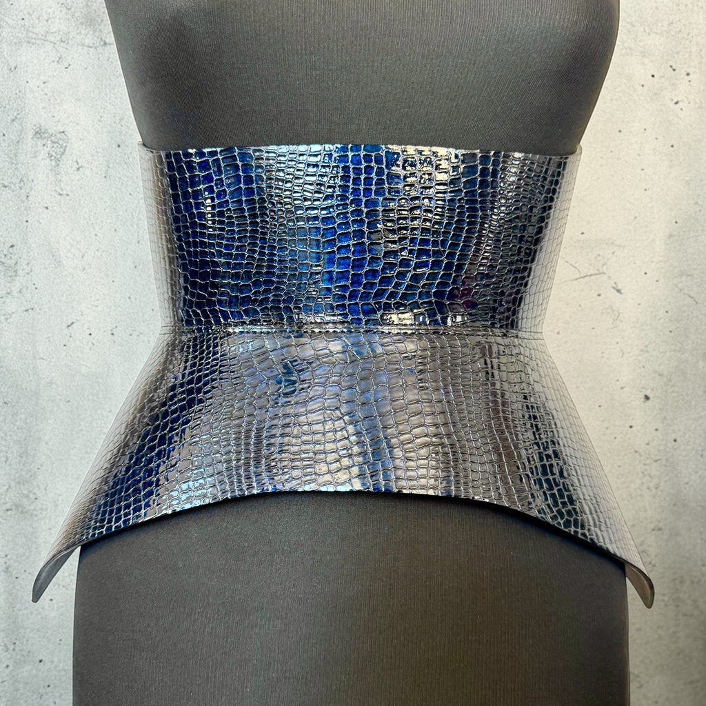 Black leather corset belt – Hallo by Aria Margo
